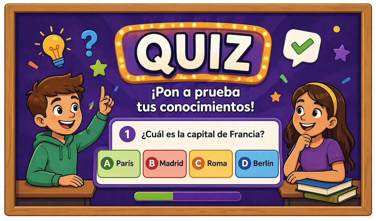 Quiz educativo online para profesores